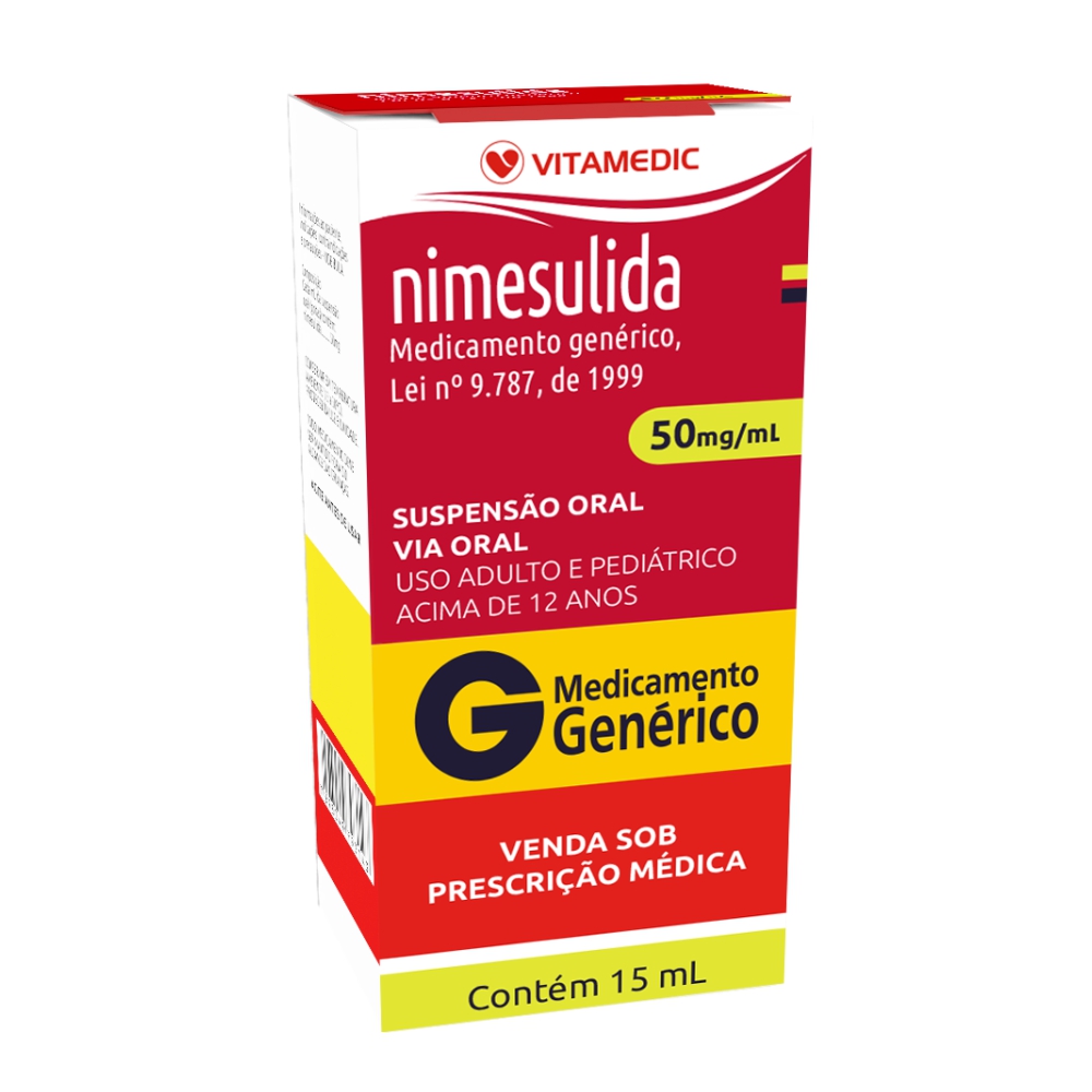 Nisulid 50mg solução oral com 15ml - Ache